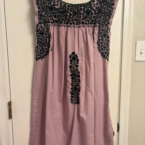 Mi Golondrina purple and black dress